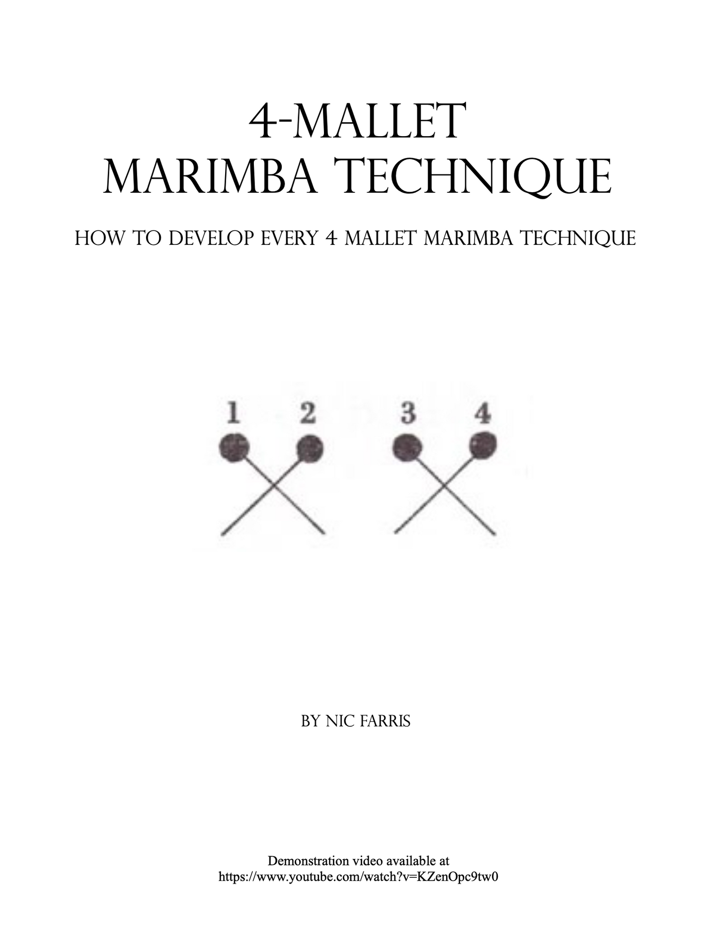 4 Mallet Marimba Technique
